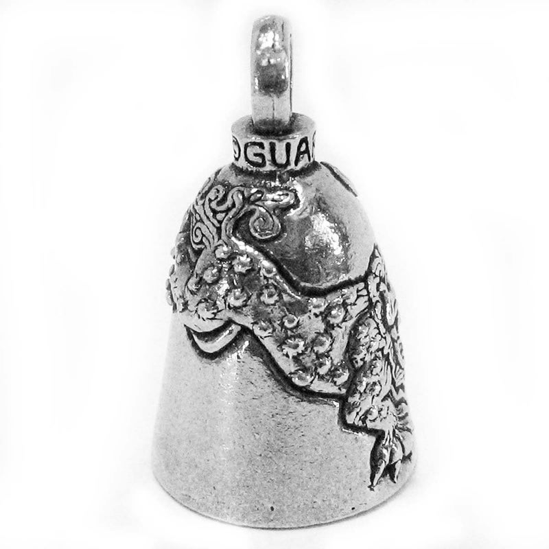 Guardian Bell Foo Dog Good Luck Bell w/Keyring & Black Velvet Gift Bag | Motorcycle Bell | Lead-Free Pewter | Good Luck Gift to Friends & Family | Bike Bell | Made in USA - Image 4